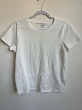 NWT Madewell Classic White Crewneck Tee